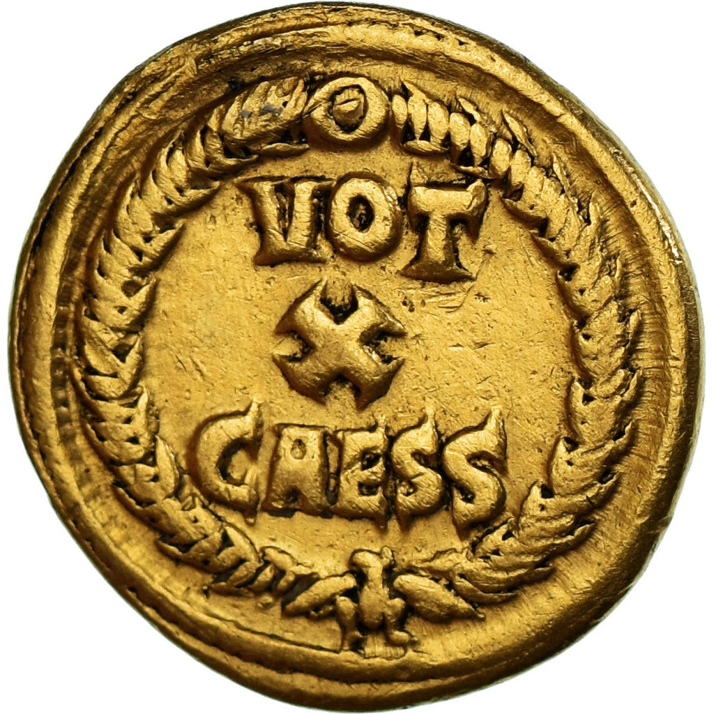 Moneda, Constance Chlore, Aureus, 294-303, Aquileia, Trou rebouché, MBC, Oro