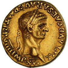 Moneda, Claudius, Aureus, 49-50, Rome, Regravé, MBC, Oro, RIC:I-42