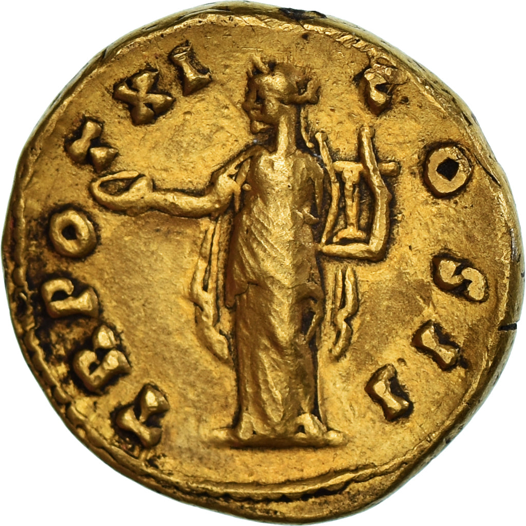 Coin, Marcus Aurelius, Aureus, 156-157, Rome, AU(50-53), Gold, RIC:III-469A