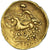 Monnaie, Helvètes, 1/4 Statère, 2nd-1st century BC, Horgen type, TTB+, Or