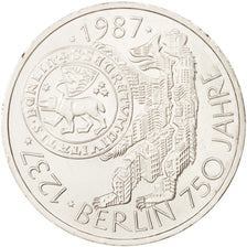 GERMANIA - REPUBBLICA FEDERALE, 10 Mark, 1987, Hamburg, Germany, SPL, Argento...