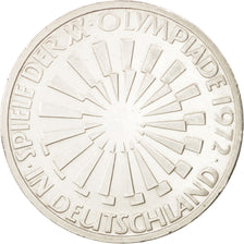 Moneta, GERMANIA - REPUBBLICA FEDERALE, 10 Mark, 1972, Stuttgart, SPL-, Argento