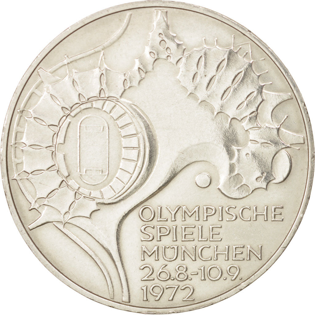 Moneta, GERMANIA - REPUBBLICA FEDERALE, 10 Mark, 1972, Karlsruhe, SPL-, Argento