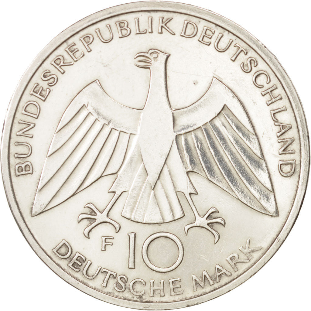 Moneta, GERMANIA - REPUBBLICA FEDERALE, 10 Mark, 1972, Stuttgart, SPL-, Argento