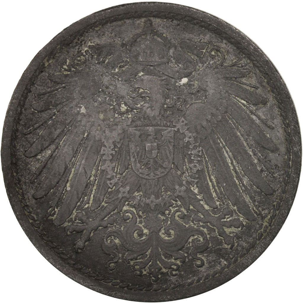 Monnaie, GERMANY - EMPIRE, 10 Pfennig, 1917, TB, Zinc, KM:26