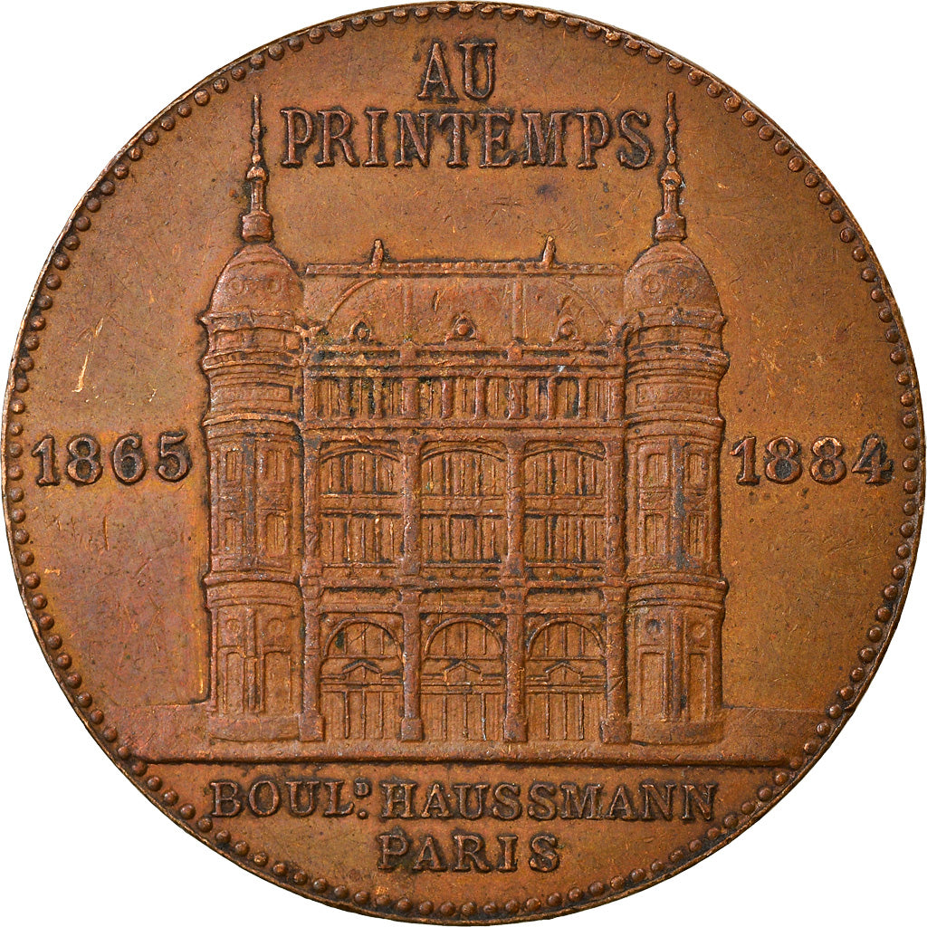France, Médaille, Au Printemps, Jules Jaluzot, Paris, 1890, Tasset, TTB+