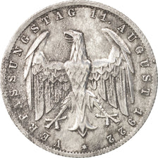 Deutschland, Weimarer Republik, 3 Mark, 1922, Berlin, F(12-15), Aluminium, KM:29