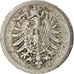 GERMANY - EMPIRE, Wilhelm I, 5 Pfennig, 1876, Muldenhütten, VF(20-25), KM:3