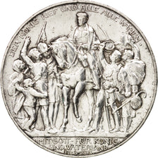 Stati tedeschi, PRUSSIA, Wilhelm II, 3 Mark, 1913, Berlin, MB+, Argento, KM:534