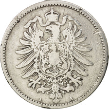 GERMANY - EMPIRE, Wilhelm I, Mark, 1887, Berlin, VF(20-25), Silver, KM:7