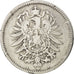 GERMANY - EMPIRE, Wilhelm I, Mark, 1887, Berlin, VF(20-25), Silver, KM:7