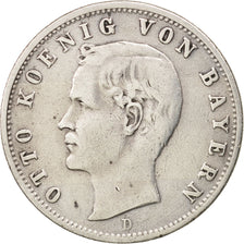 Moneta, Stati tedeschi, BAVARIA, Otto, 2 Mark, 1903, Munich, BB, Argento, KM:913