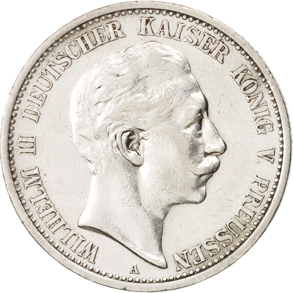 Etats allemands, PRUSSIA, Wilhelm II, 2 Mark, 1907, Berlin, TTB, Argent, KM:522