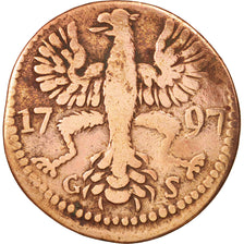 Etats allemands, AACHEN, 12 Heller, 1797, B+, Cuivre, KM:51