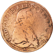 Etats allemands, MAINZ, Friedrich Karl Josef, 1/2 Kreutzer, 1795, AB, KM:403