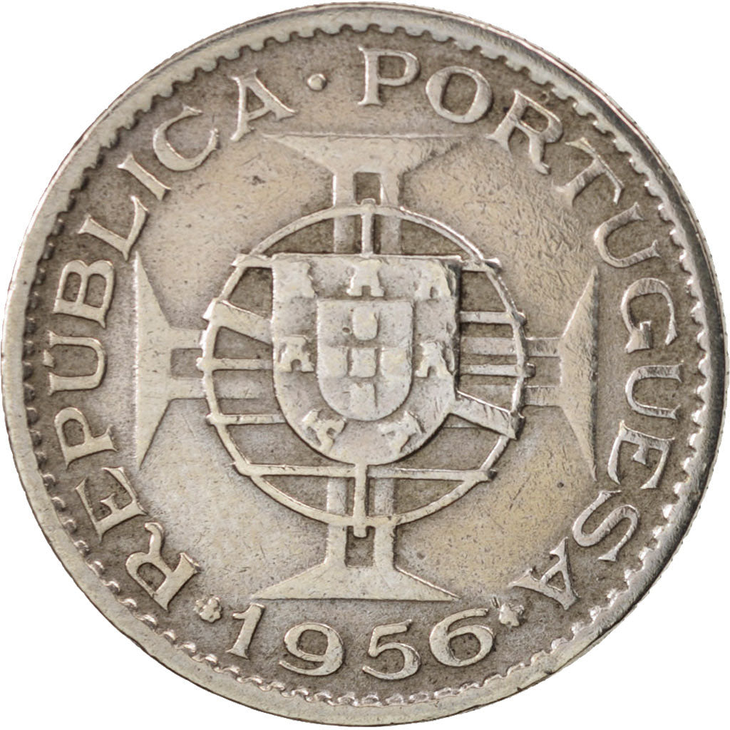 Moneta, Angola, 2-1/2 Escudos, 1956, BB, Rame-nichel, KM:77