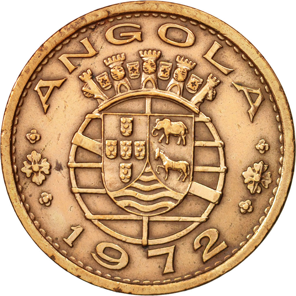 Angola, Escudo, 1972, EF(40-45), Bronze, KM:76