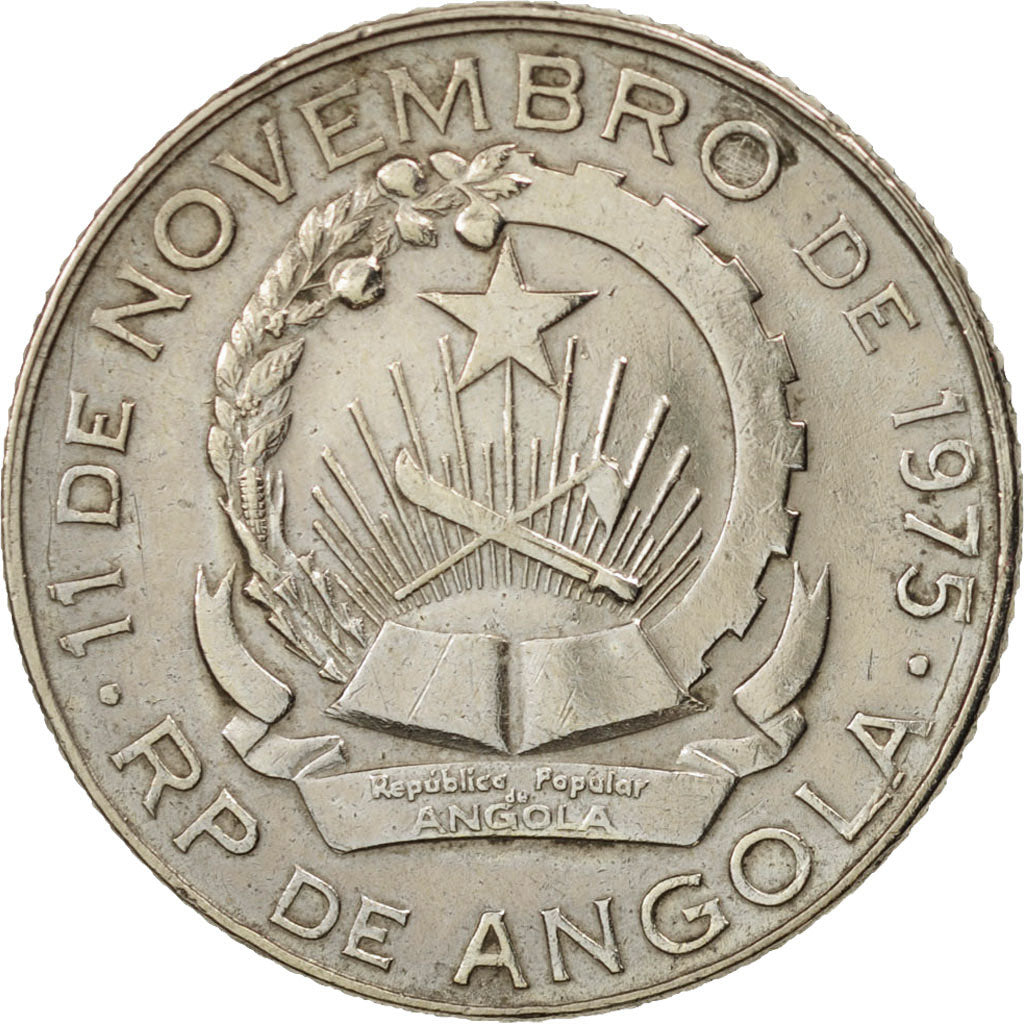 Angola, Kwanza, 1977, EF(40-45), Copper-nickel, KM:83