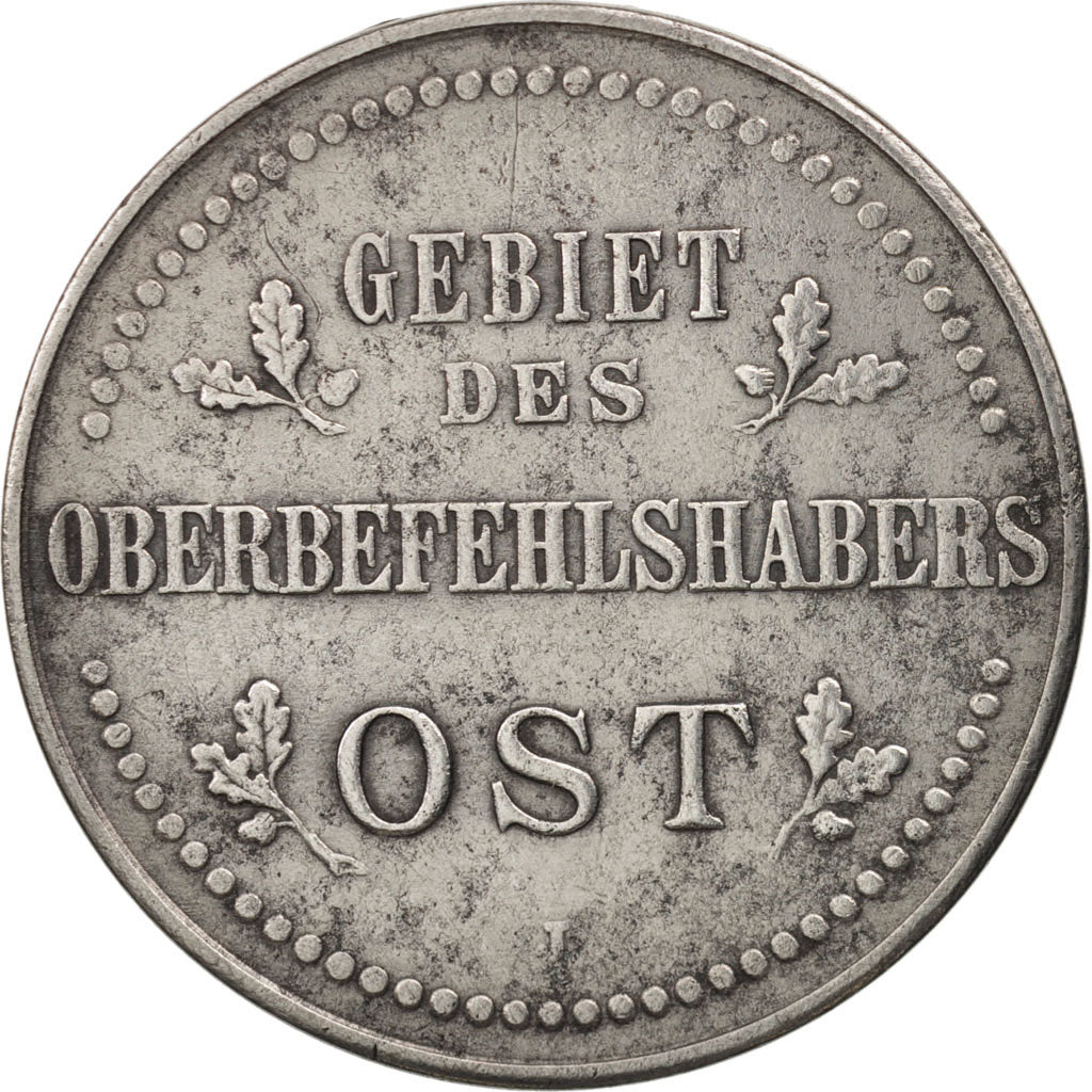 GERMANIA - IMPERO, Wilhelm II, 3 Kopeks, 1916, Hamburg, BB, Ferro, KM:23