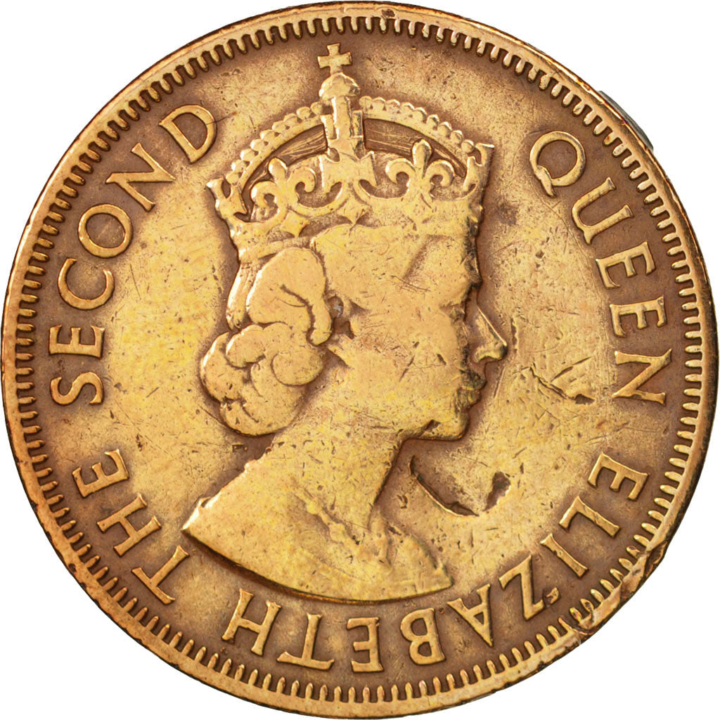 Munten, Staten van de oostelijke Caraïben, Elizabeth II, Cent, 1958, FR+