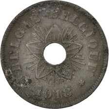 Belgique, 50 Centimes, 1918, B+, Zinc, KM:83