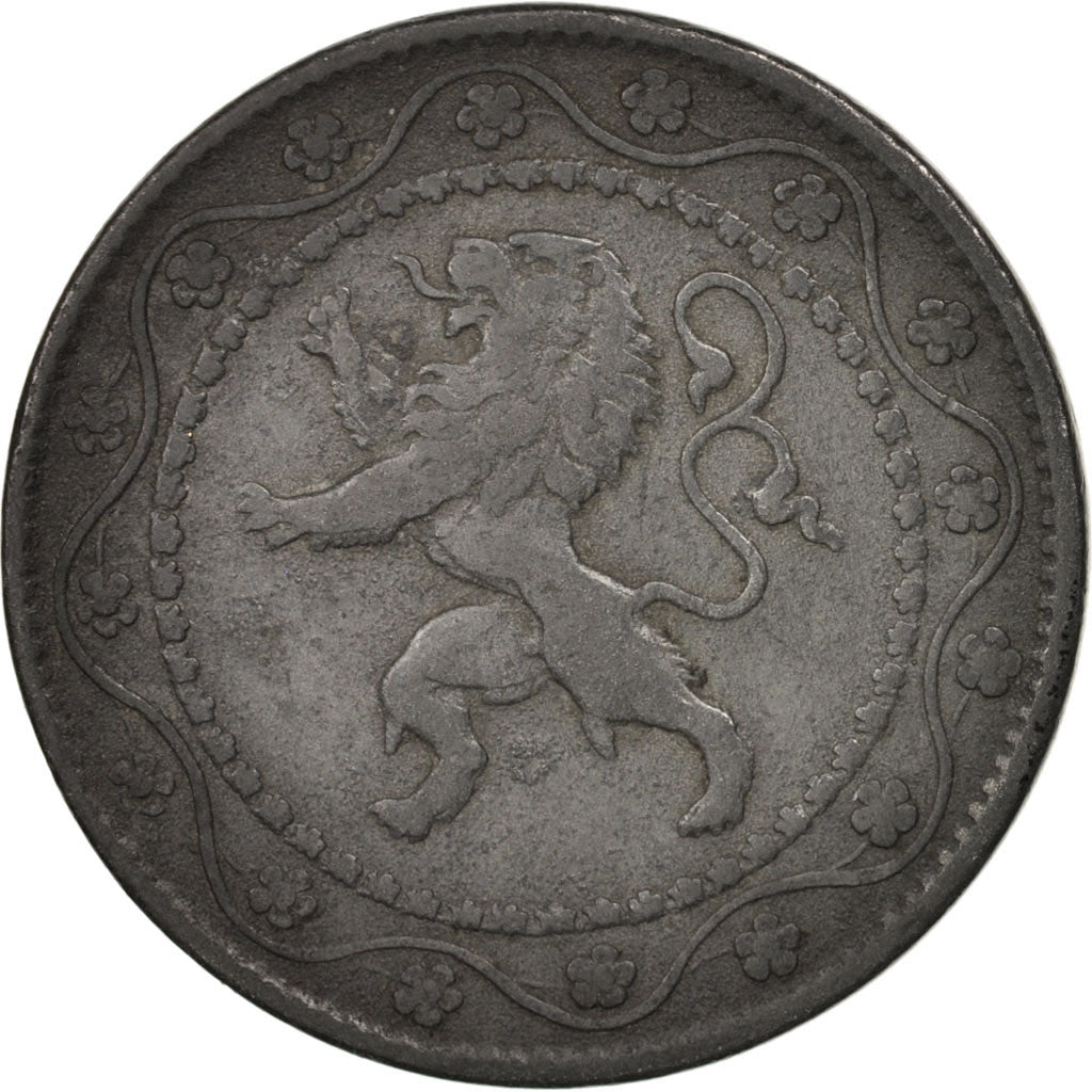 Monnaie, Belgique, 25 Centimes, 1915, TB+, Zinc, KM:82