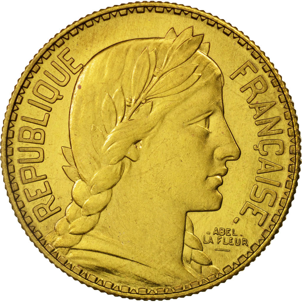 Coin, France, Concours de La Fleur, 10 Francs, 1929, Paris, MS(63)