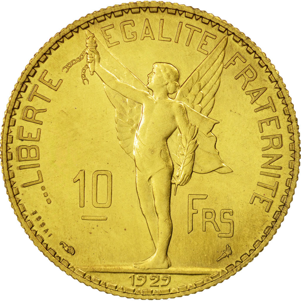 Coin, France, Concours de La Fleur, 10 Francs, 1929, Paris, MS(63)