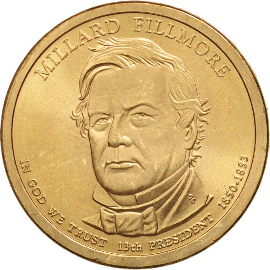 États-Unis, Dollar, Millard Fillmore, 2010, Philadelphia, SPL, KM:475