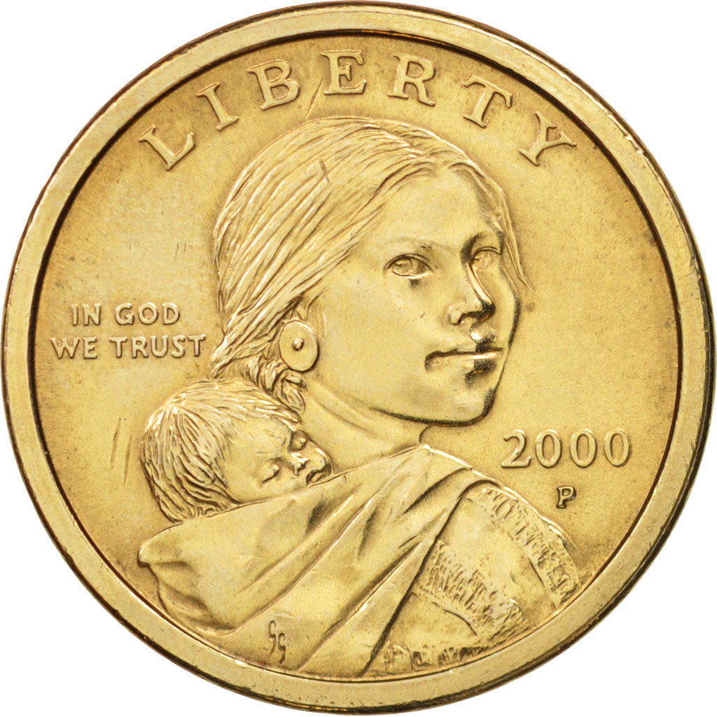 Stati Uniti, Sacagawea Dollar, Dollar, 2000, U.S. Mint, Philadelphia, SPL-, R...