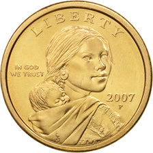 Stati Uniti, Sacagawea Dollar, Dollar, 2007, U.S. Mint, Philadelphia, SPL, Ra...