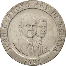 Moneda, España, Juan Carlos I, 200 Pesetas, 1991, MBC, Cobre - níquel, KM:884