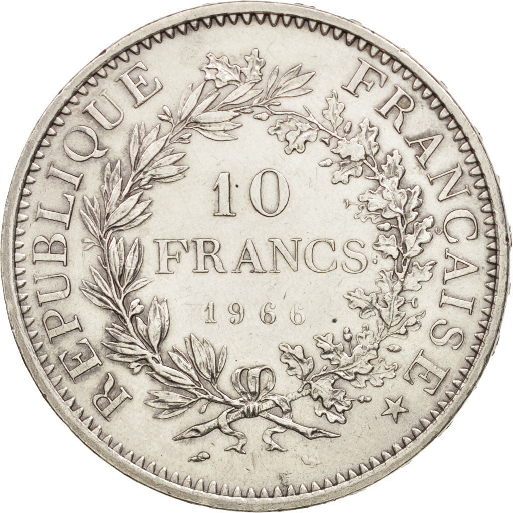 France, Hercule, 10 Francs, 1966, Paris, SUP, Argent, KM:932