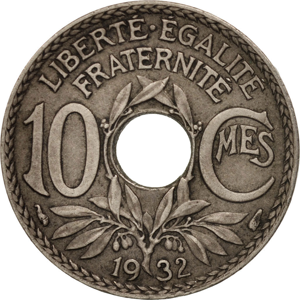 Frankreich, Lindauer, 10 Centimes, 1932, Paris, EF(40-45), Copper-nickel, KM:866