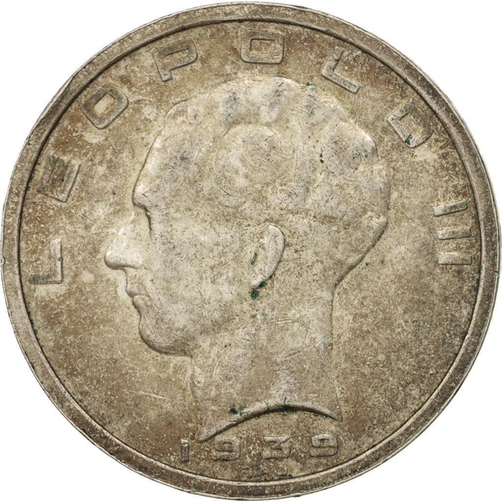 Monnaie, Belgique, 50 Francs, 50 Frank, 1939, TTB, Argent, KM:122.1