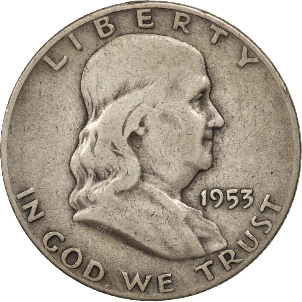 Stati Uniti, Franklin Half Dollar, Half Dollar, 1953, U.S. Mint, Denver, BB,...