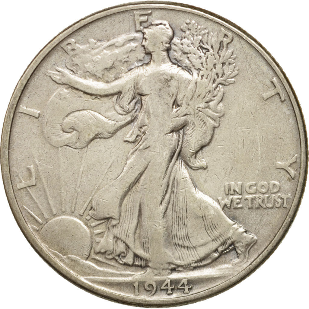 États-Unis, Walking Liberty Half Dollar, 1944, Philadelphia, TB+, KM:142