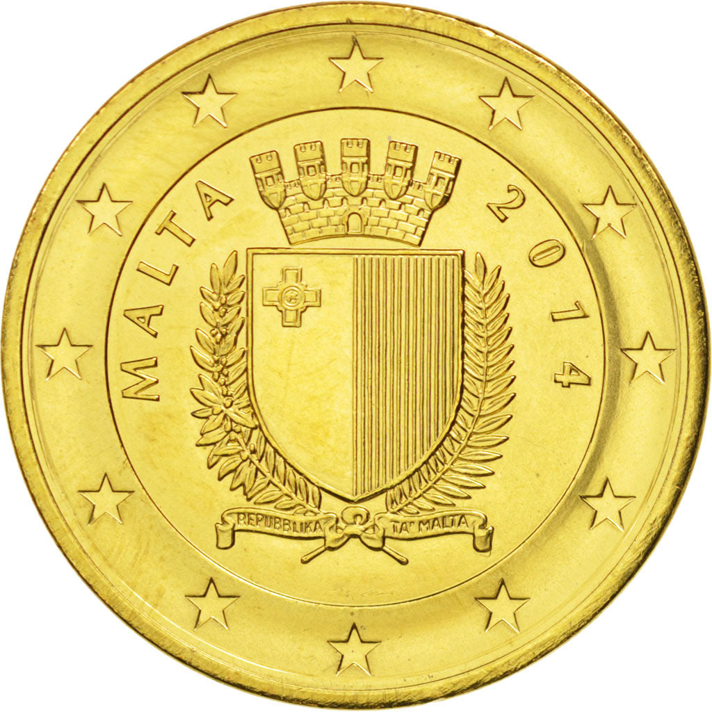 Malta, 5 Euro, 2014, MS(64), Brass
