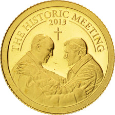 Palau, Dollar, The Historic Meeting, 2013, MS(65-70), Gold