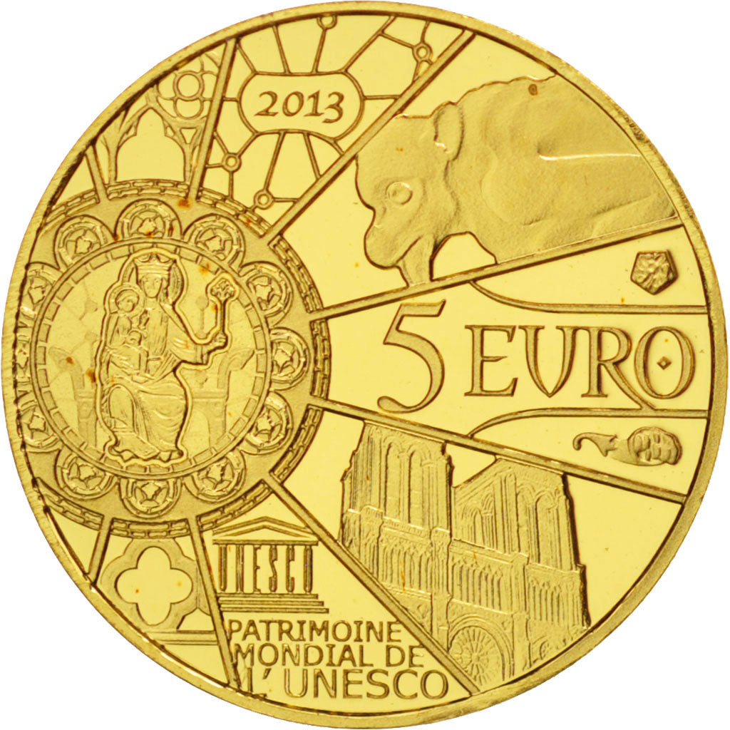 Francia, 5 Euro, 2013, FDC, Oro, KM:2099