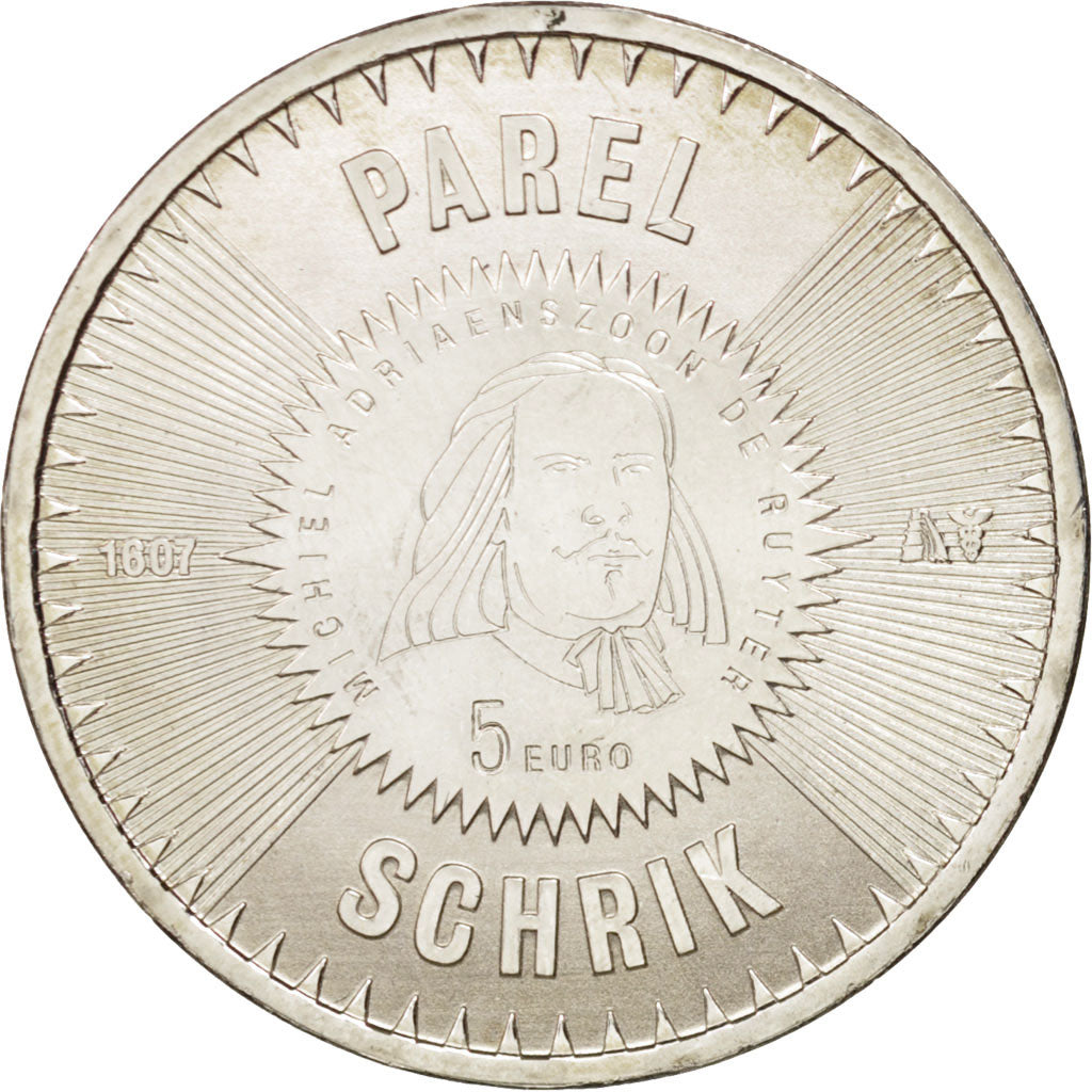 Netherlands, 5 Euro, 2007, MS(63), Silver, KM:277