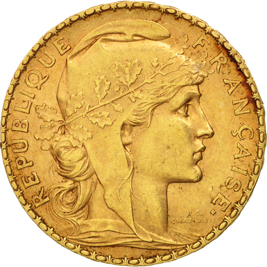 France, Marianne, 20 Francs, 1899, Paris, EF(40-45), Gold, KM:847