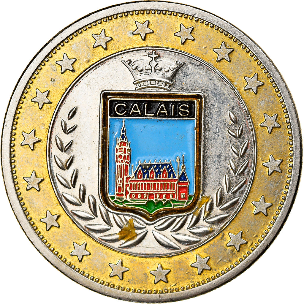 Frankrijk, Token, Ville de Calais, Souvenirs et Patrimoine, ZF, Cupro-nickel