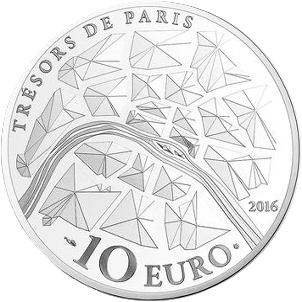 Moneda, Francia, Monnaie de Paris, 10 Euro, Opéra Garnier, 2016, FDC, Plata