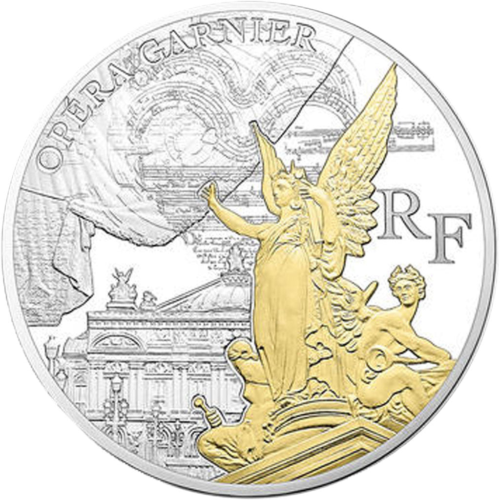Moneda, Francia, Monnaie de Paris, 10 Euro, Opéra Garnier, 2016, FDC, Plata