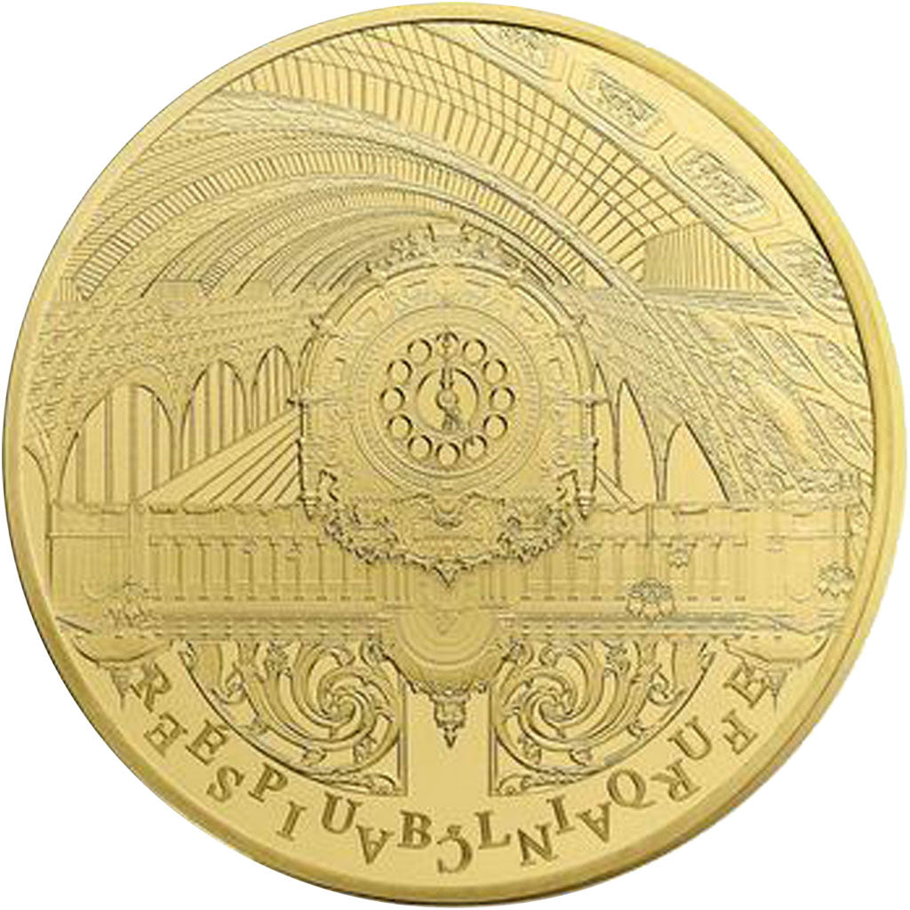Munten, Frankrijk, Parijse munten, 5 Euro, Orsay - Petit Palais, 2016, FDC, Goud