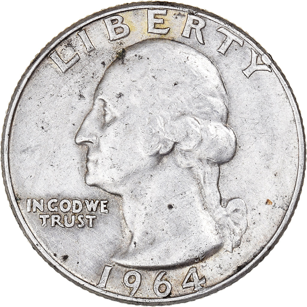 Monnaie, États-Unis, Washington Quarter, Quarter, 1964, U.S. Mint