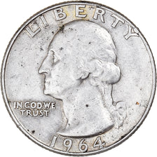 Monnaie, États-Unis, Washington Quarter, Quarter, 1964, U.S. Mint
