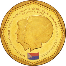 Monnaie, Netherlands Antilles, 5 Gulden, 2013, SPL, Brass plated steel