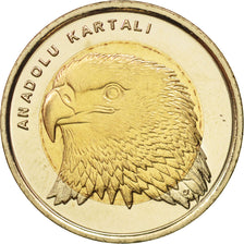 Monnaie, Turquie, Lira, 2014, SPL, Bi-Metallic